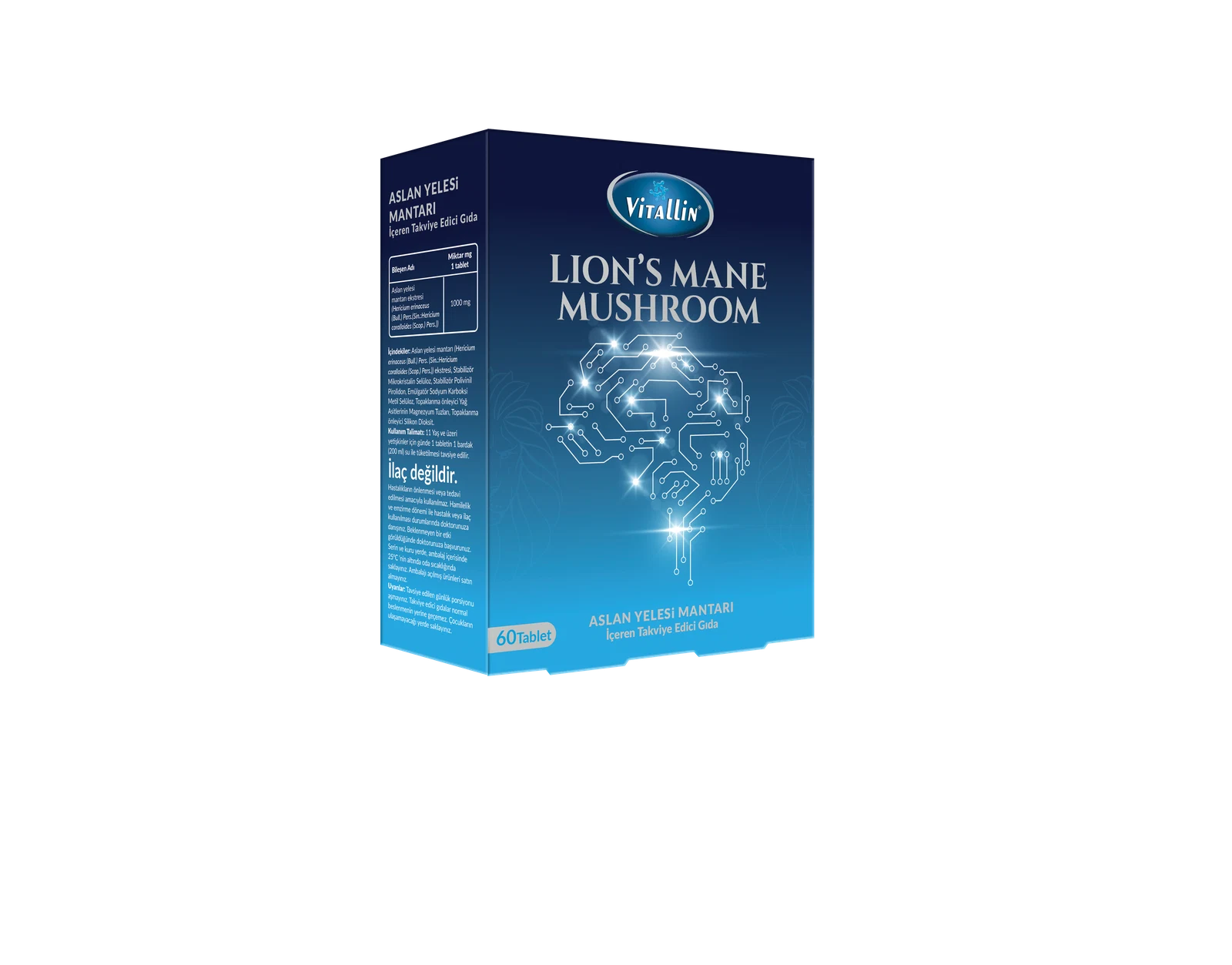 Vitallin Lion's Mane Mushroom product box